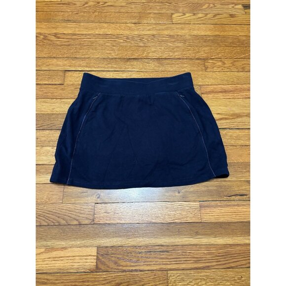 T By Talbots Skort Black Pull On Stretch Waist Skirt Women's Size Medium Petite - Picture 1 of 5